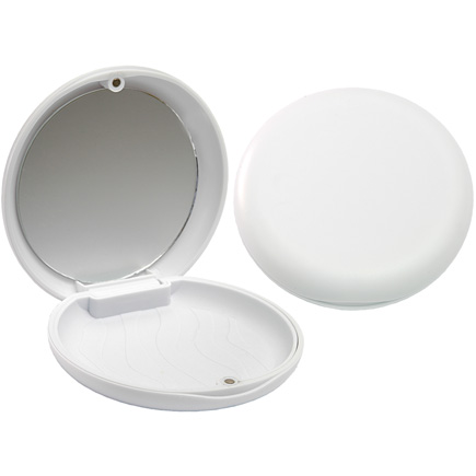 Premium Aligner Retainer Case White With Mirror